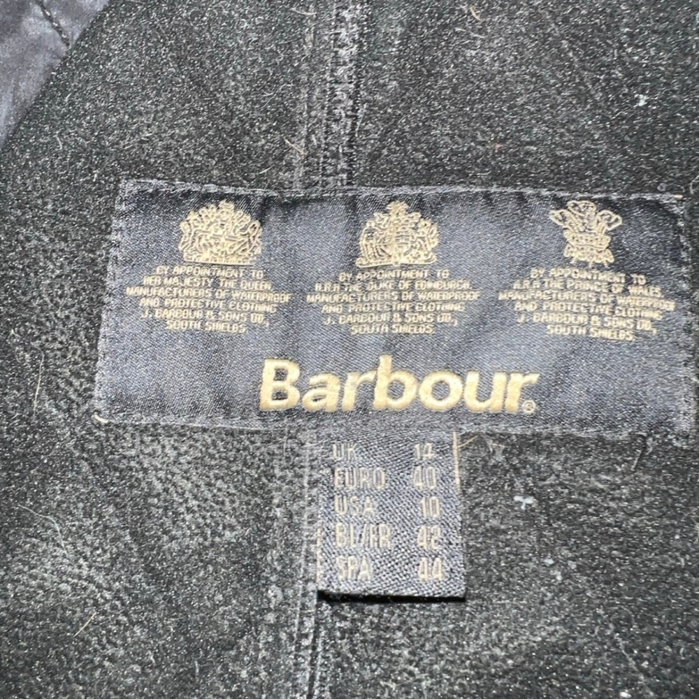 Barbour Areow Aronek Black Quilted Women's Jacket with draw string - Picture 8 of 8